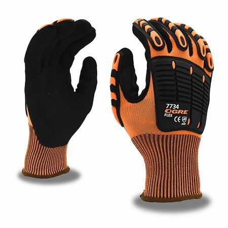 CORDOVA Impact, OGRE Flex, Sandy Nitrile, Industrial Gloves, XL 7734XL